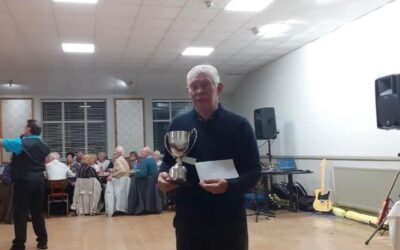 Workshops League. George Kay Cup Winners, B Team Captain John Pajak with the trophy at presentation night